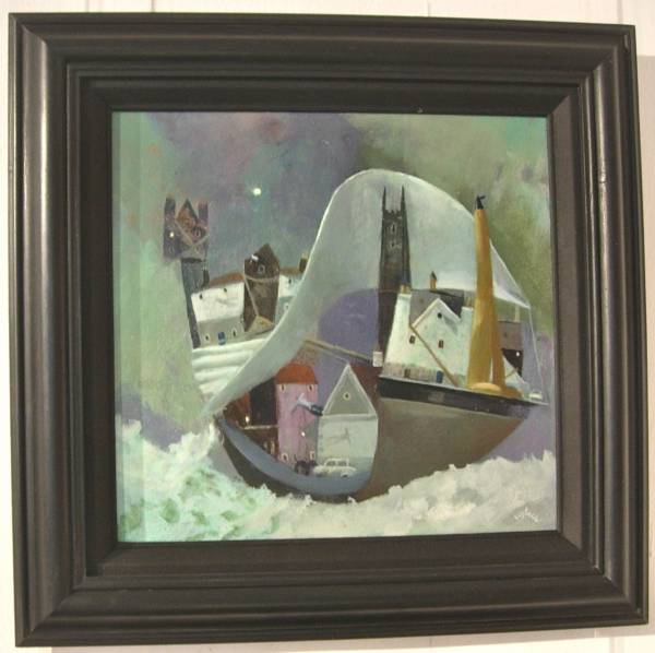 - Mixed Media on Board, Painting by David Eustace, measuring 28 x 29 cm (H x W) framed at 41 x 42 cm £1095